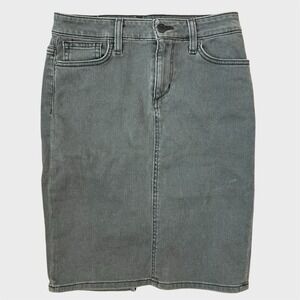 Joe's Jeans Skirt‎ Women's Sz 25 Gray Stretch Denim Pencil Mini Casual Y2K